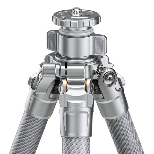 Leofoto LG-284C Silver 4 Section Water Resistant Carbon Fibre Tripod with LH-36R Ball Head