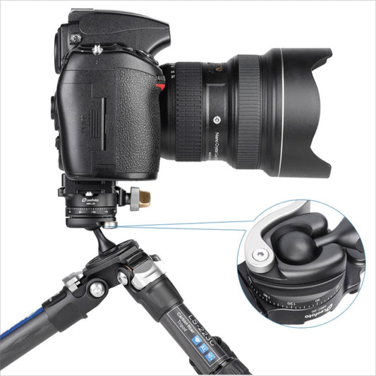 Leofoto Tripod Head with Durable Build, Compatible with DSLR Cameras for Smooth Movement