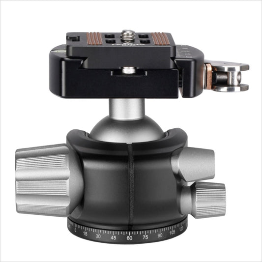 Leofoto Tripod Head featuring smooth panning and easy adjustments for photography stability