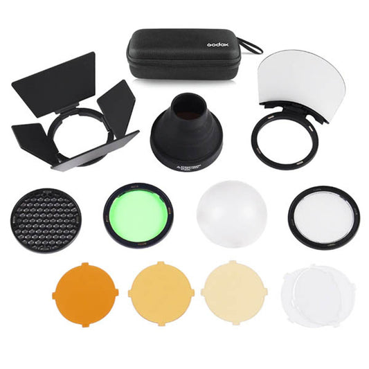 Godox AK-R1 Accessory Kit for Godox V100 V1 V1Pro AD100Pro Round Head Flash, for H200R Round Flash Head Compatible with AD200 Pro II AD200Pro AD200