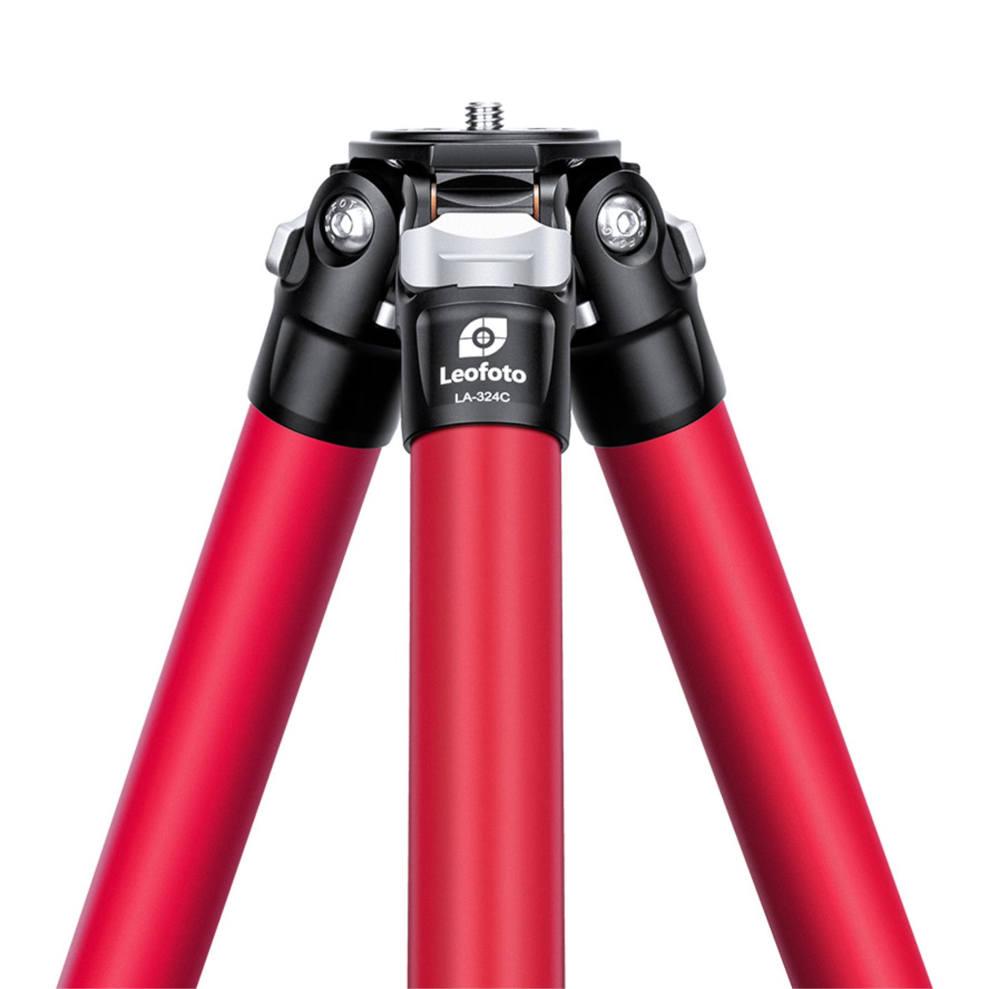 Leofoto LA-324C Athena Series 4 Section Water Resistant Carbon Fibre Tripod with Red LH-40LR (Lever Release) Ball Head
