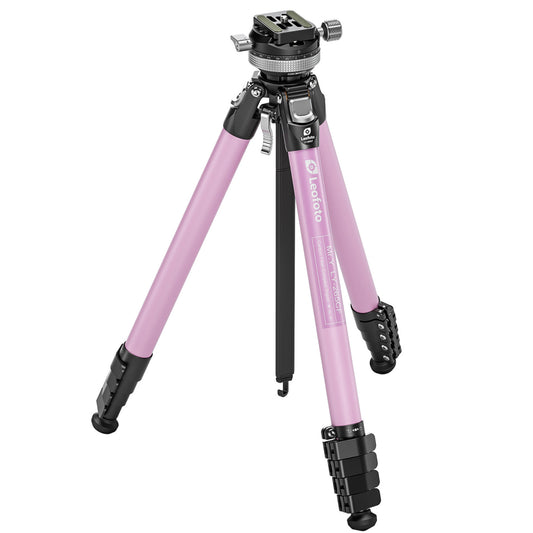 Leofoto LY-265CF-G Mr.Y Series Carbon Fibre Tripod with Inverted Ball Head – Pink
