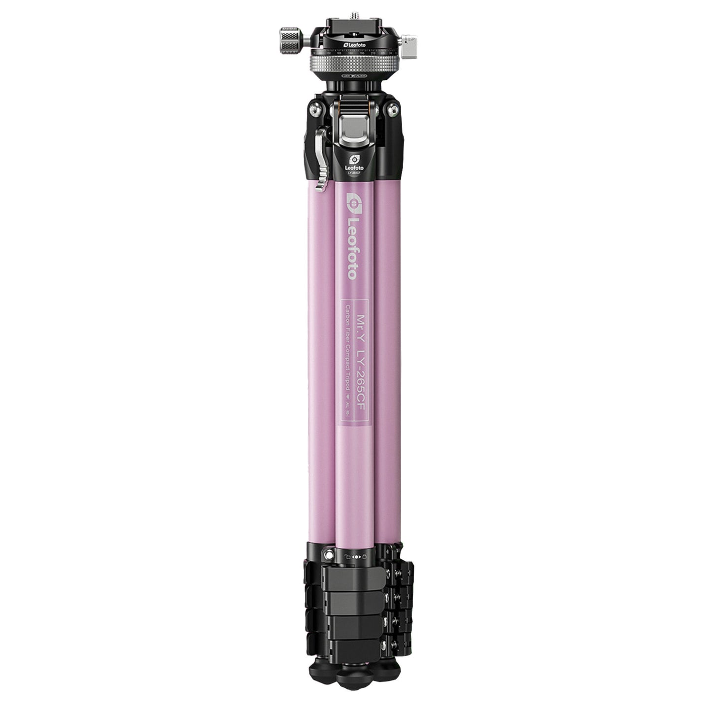 Leofoto LY-265CF-G Mr.Y Series Carbon Fibre Tripod with Inverted Ball Head – Pink