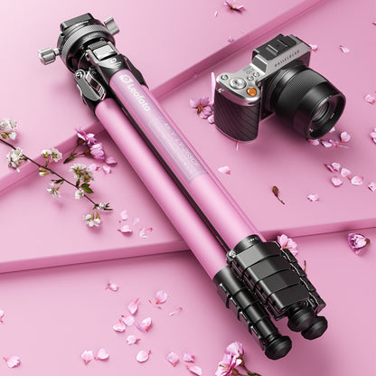 Leofoto LY-265CF-G Mr.Y Series Carbon Fibre Tripod with Inverted Ball Head – Pink