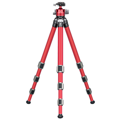 Leofoto LA-324C Athena Series 4 Section Water Resistant Carbon Fibre Tripod with Red LH-40LR (Lever Release) Ball Head