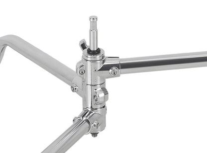 Jinbei CK-90 Portable Small Studio C Stand (1.6m tall) with 1.2m Boom Arm & Grip Head
