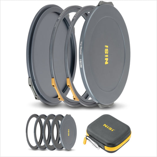 NiSi JetMag Pro Black Mist Kit 82MAG Magnetic Filter Kit (Black Mist 1/4, Black Mist 1/8, 67mm/72mm/77mm/82mm Adaptors, Two Front Caps, Back Cap, Caddy Pouch)