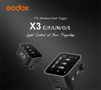 Godox New X3 TTL HSS Wireless Touch Screen Flash Trigger