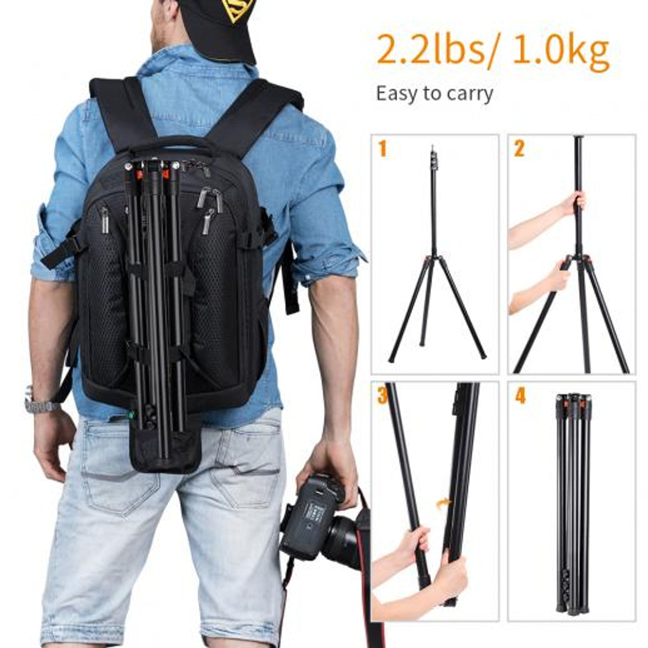 Compact Aluminium Nano Light Stand (w/bag)