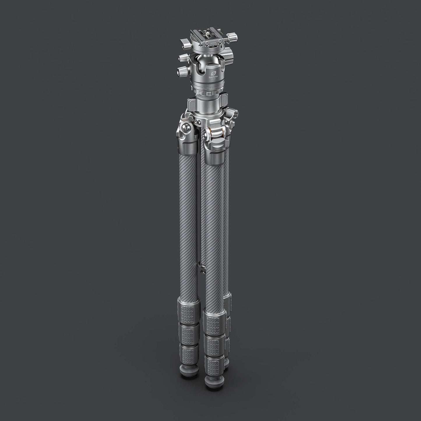 Leofoto LG-284C Silver 4 Section Water Resistant Carbon Fibre Tripod with LH-36R Ball Head