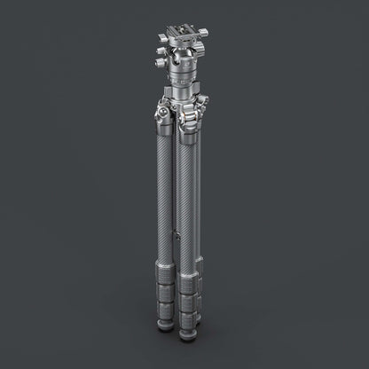 Leofoto LG-284C Silver 4 Section Water Resistant Carbon Fibre Tripod with LH-36R Ball Head