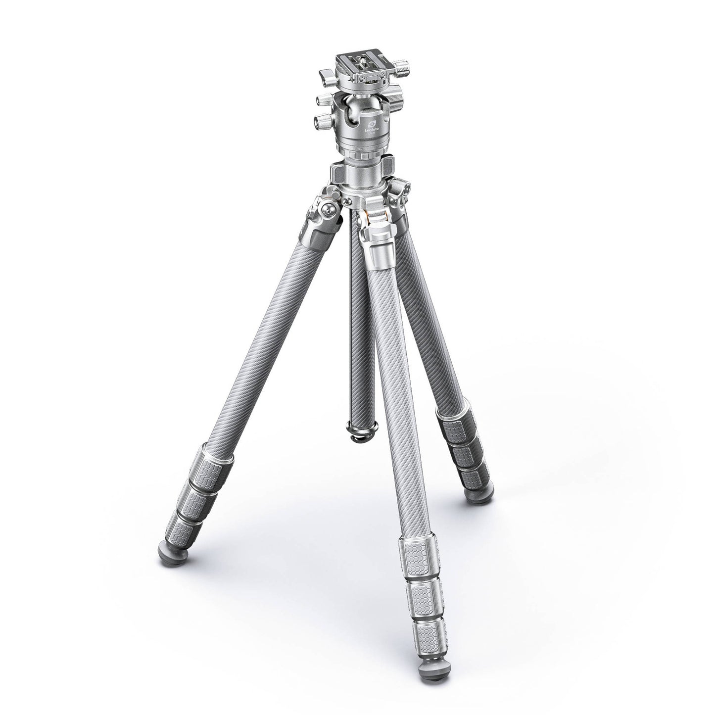 Leofoto LG-284C Silver 4 Section Water Resistant Carbon Fibre Tripod with LH-36R Ball Head