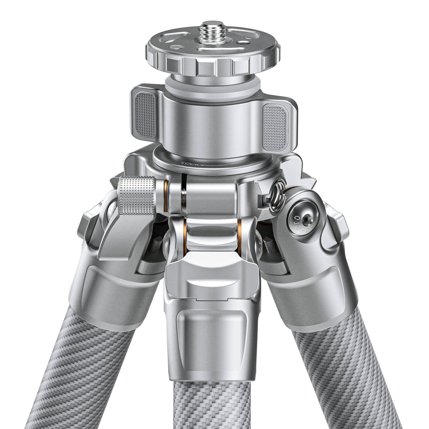 Leofoto LG-284C Silver 4 Section Water Resistant Carbon Fibre Tripod with LH-36R Ball Head