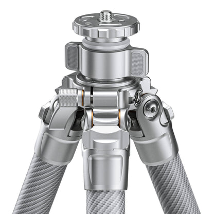 Leofoto LG-284C Silver 4 Section Water Resistant Carbon Fibre Tripod with LH-36R Ball Head