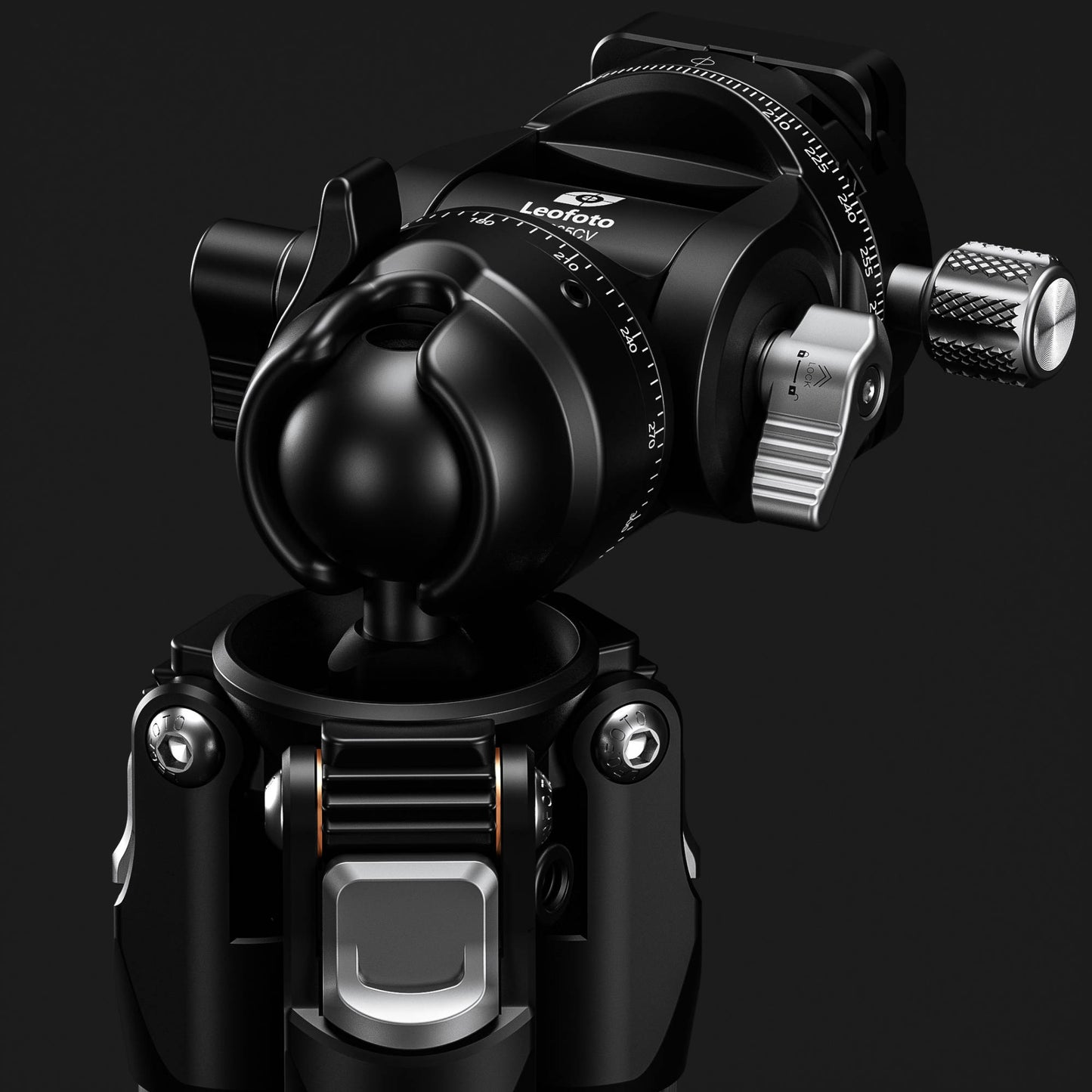 Leofoto LY-265CV Mr.Y Series Carbon Fibre Tripod with Inverted Ball Head + Video Head