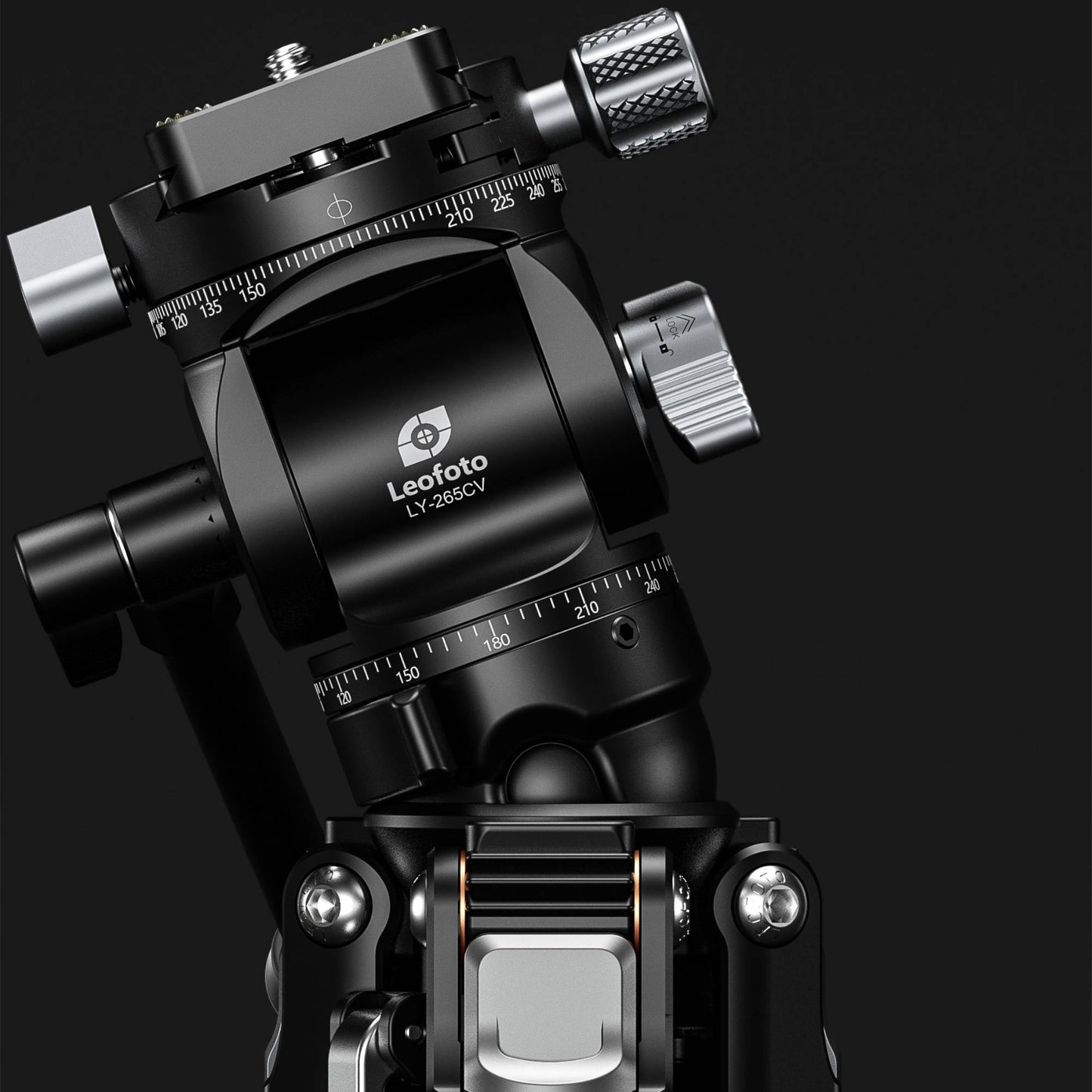 Leofoto LY-265CV Mr.Y Series Carbon Fibre Tripod with Inverted Ball Head + Video Head