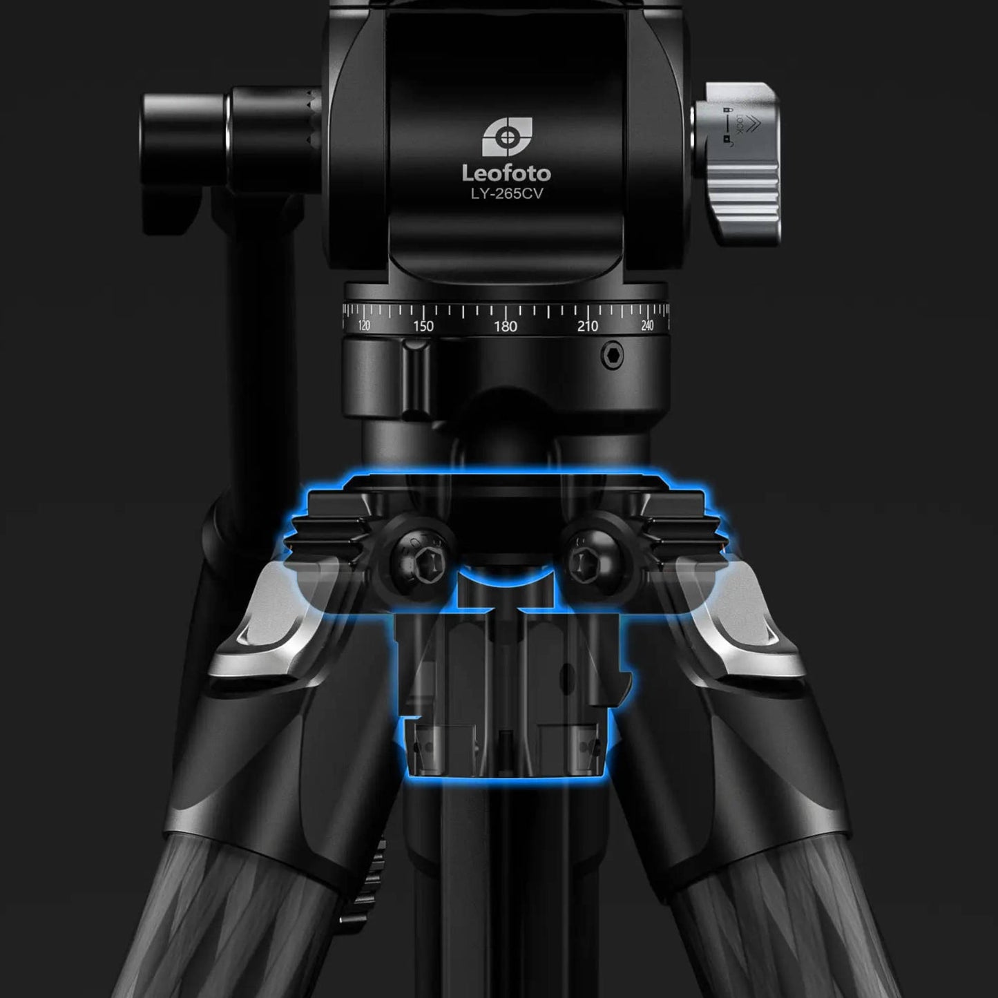 Leofoto LY-265CV Mr.Y Series Carbon Fibre Tripod with Inverted Ball Head + Video Head