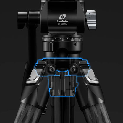 Leofoto LY-265CV Mr.Y Series Carbon Fibre Tripod with Inverted Ball Head + Video Head