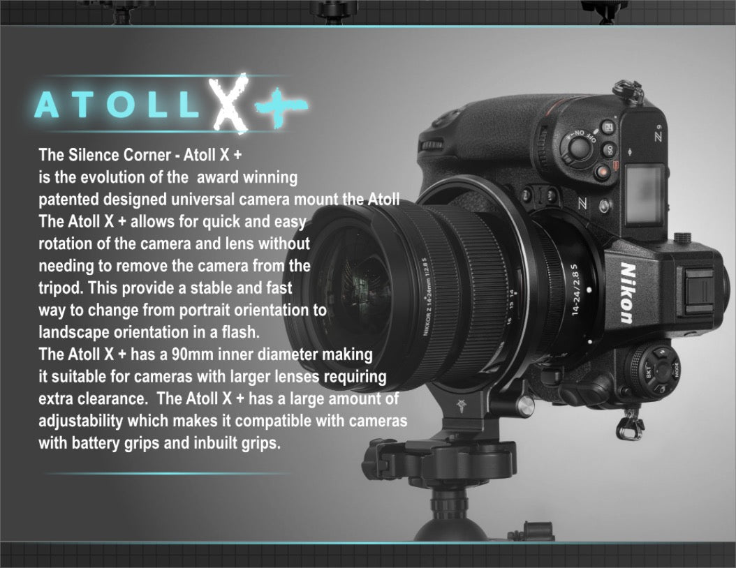 Atoll X Rotating Collar for Camera Rotation Collar with 90mm diameter for stability and flexibility