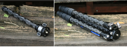 Leofoto LQ-324C Mr.Q Series 4 Section Carbon Fibre Tripod with LH-40LR (Lever Release) Ball Head