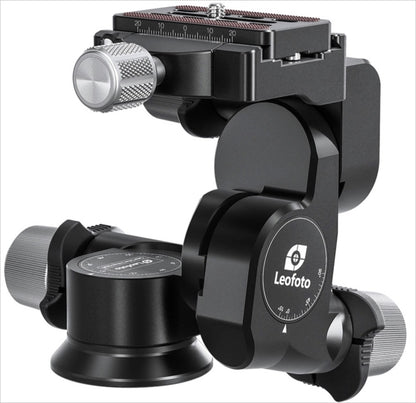 Leofoto 3-way geared tripod head with precise adjustments for stable photography
