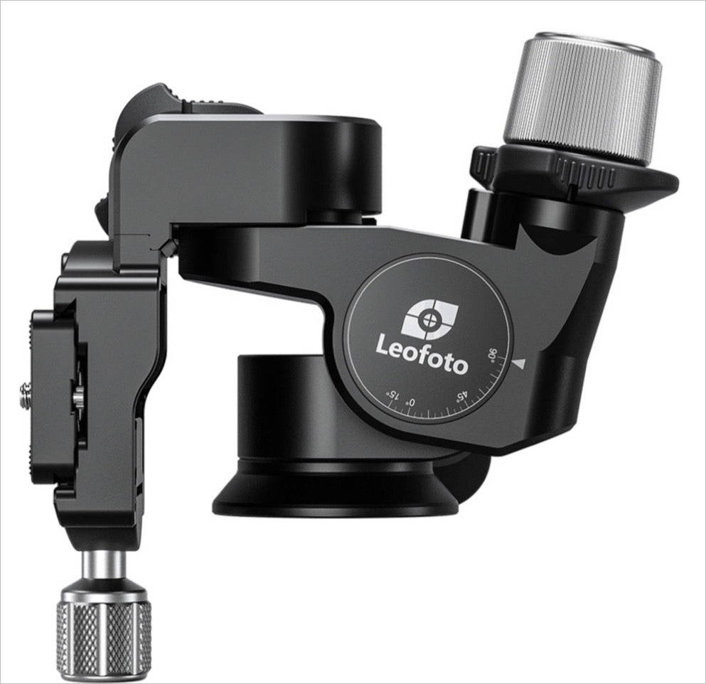 Leofoto 3-way geared tripod head with precise adjustments for photographers and videographers