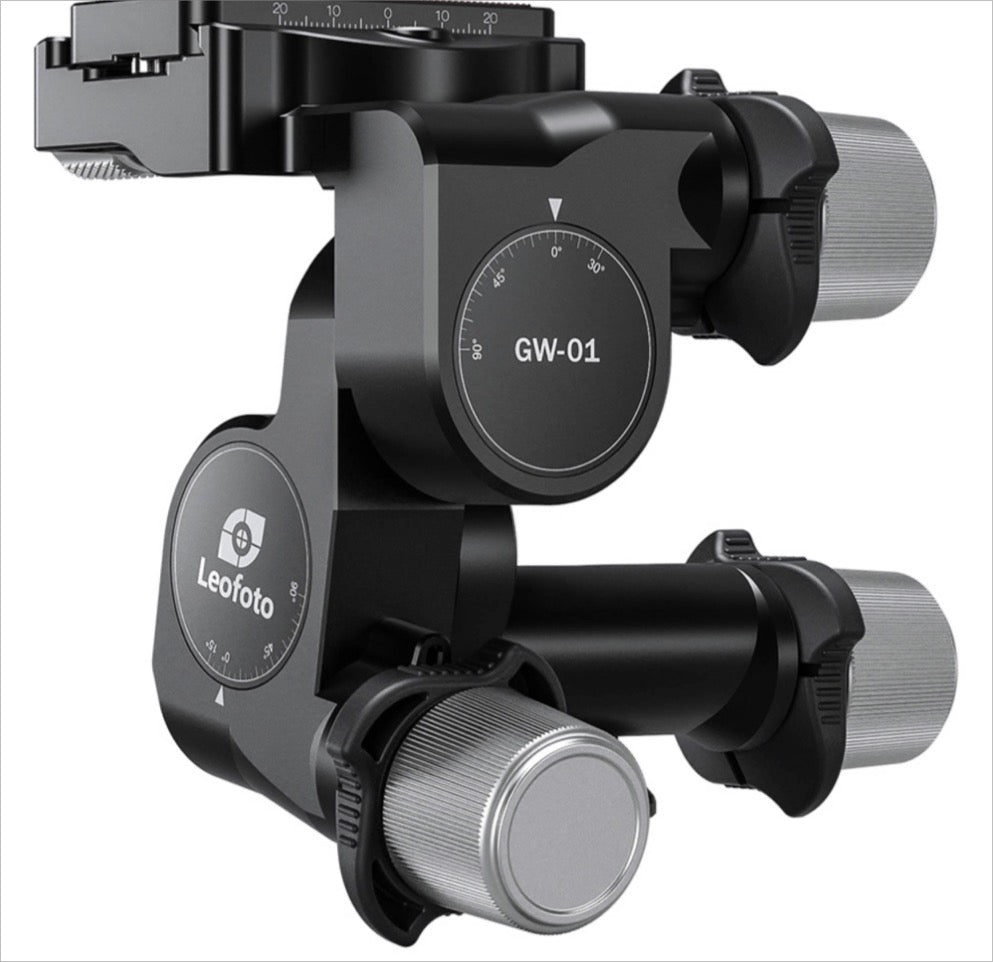 Leofoto 3-way geared tripod head with precise adjustments for photography stability