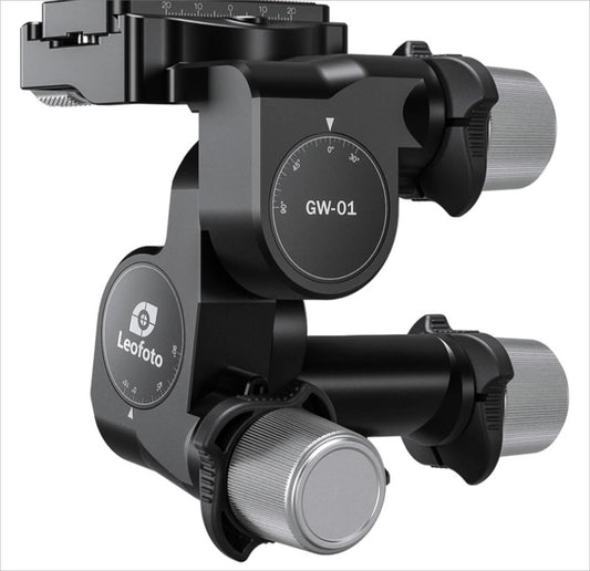 Leofoto 3-way geared tripod head with precise adjustments for photography stability
