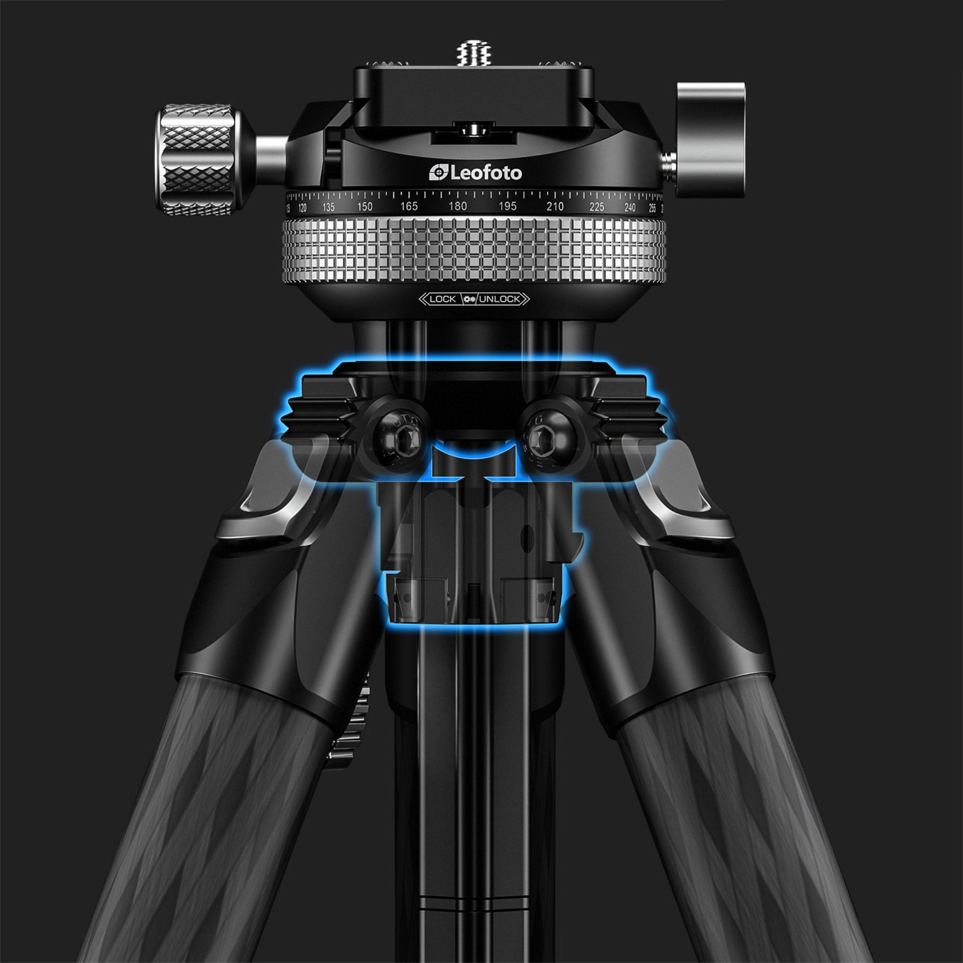 Leofoto lightweight carbon fibre tripod for travel photography with precision adjustable head and sturdy design