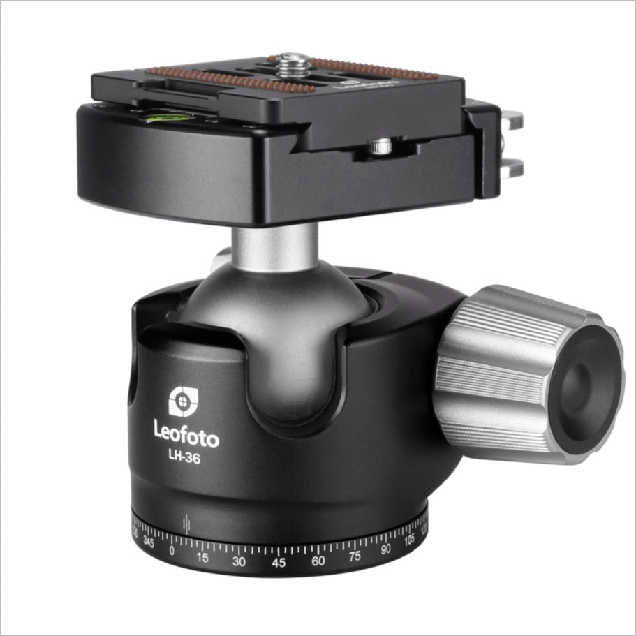 Leofoto LH-36 Tripod Head with Quick Release Plate and Smooth Ball Movement
