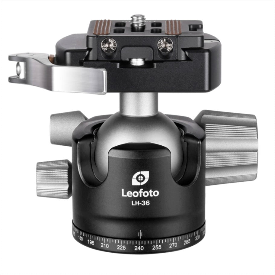 Leofoto LH-36 Tripod Head with Smooth Panning and Precision Control for Photographers
