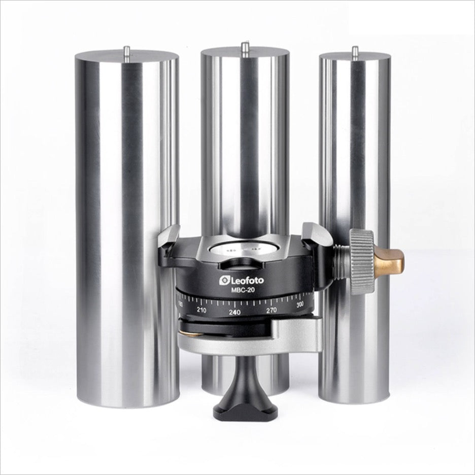 Leofoto Tripod Head with precision adjustment knobs for stable photography and videography