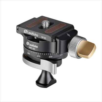 Leofoto NP-30 Tripod Head with Smooth Panning and Quick Release Plate for Photographers