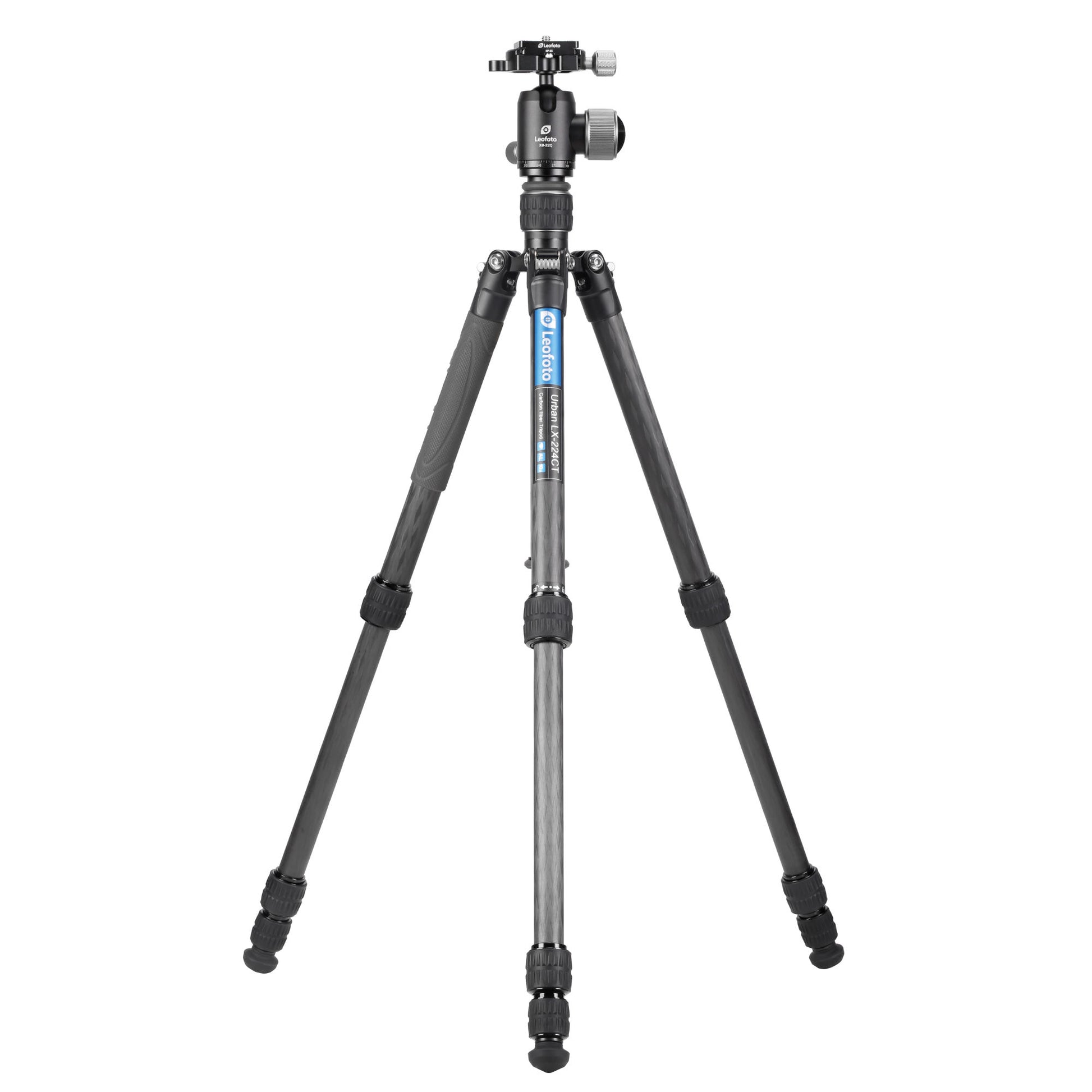 Leofoto tripod with ball head in sturdy carbon fiber construction for stable photography support