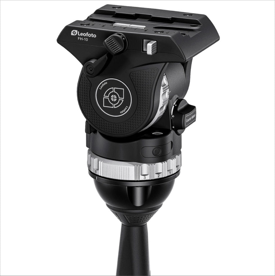 Leofoto FH-10 Video Fluid Head for Tripods with Smooth Panning and Tilt Controls