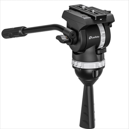 Leofoto video fluid head for tripods featuring smooth pan and tilt controls for professional videographers