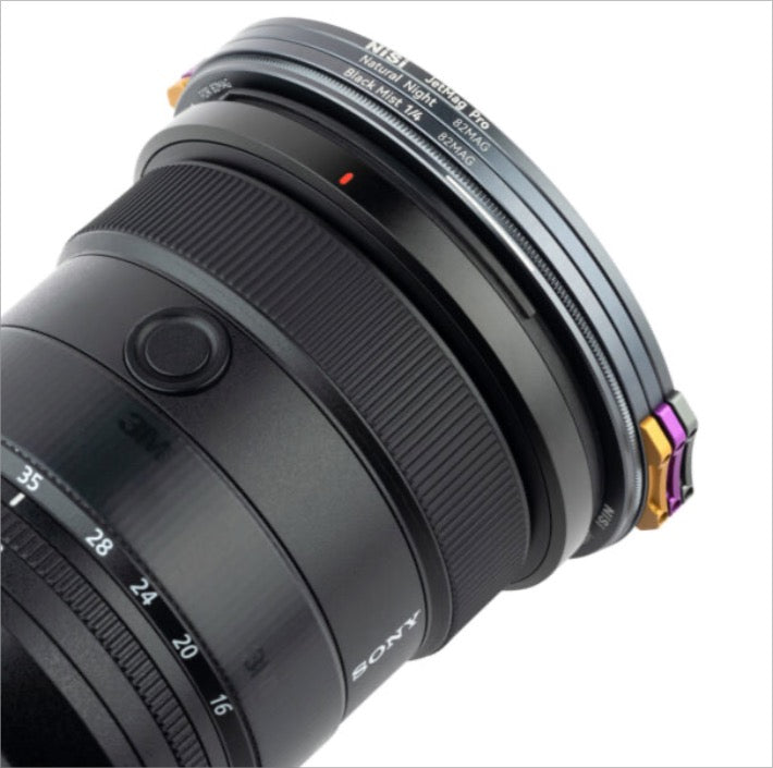 NiSi Magnetic Filter Kit attached to a camera lens for enhanced photography performance