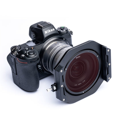 NiSi Square Filter Professional Kit attached to a Nikon camera for advanced photography