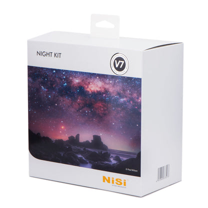 NiSi Square Night Photography Filter Kit packaging showcasing the night sky to enhance nighttime photography