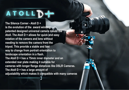 Silence Corner Atoll D+ Rotating Collar for Camera Rotation Collar with Adjustable Features for DSLR Cameras