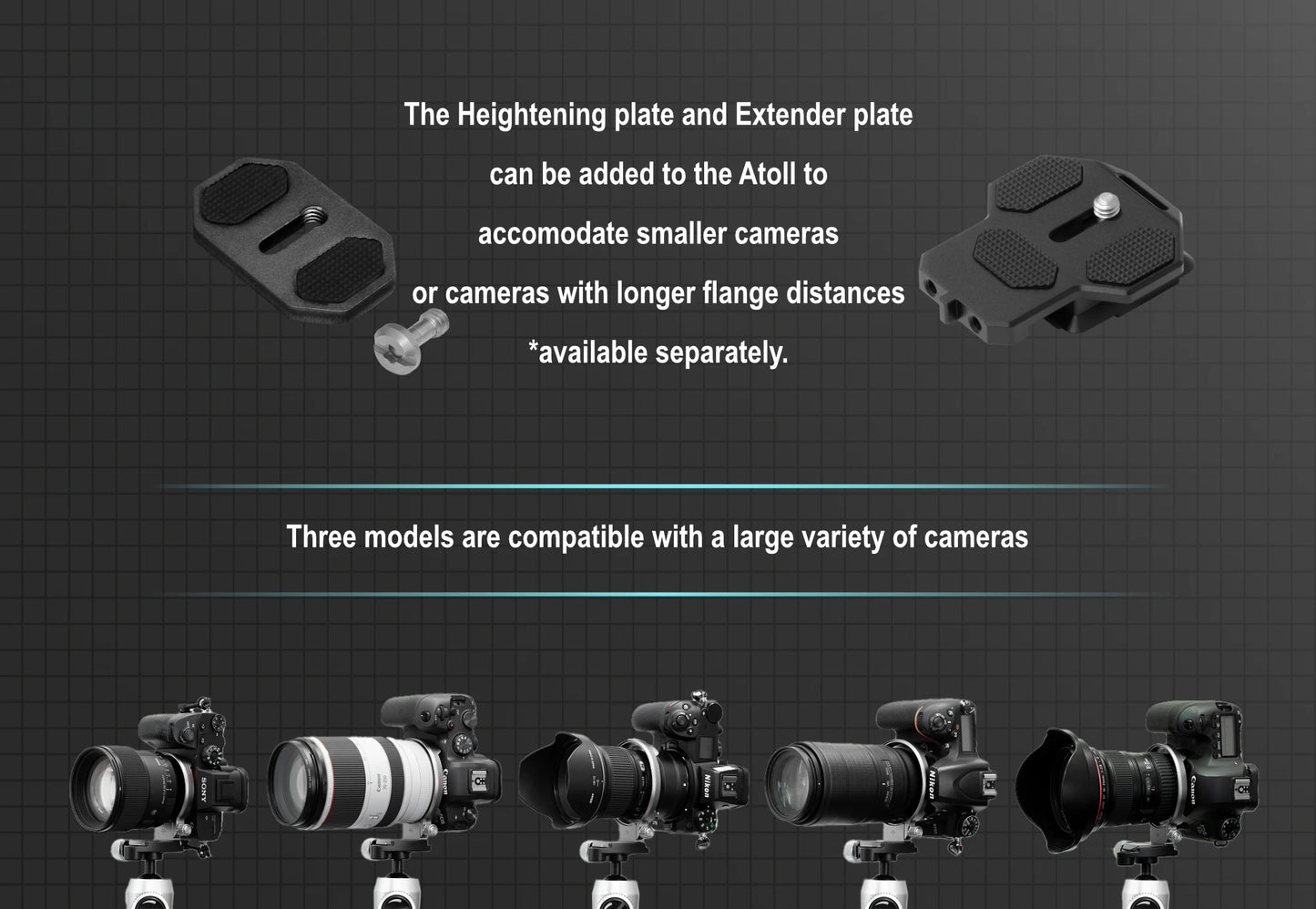 Camera Rotation Collar by Silence Corner Atoll for stable mounting of various camera models
