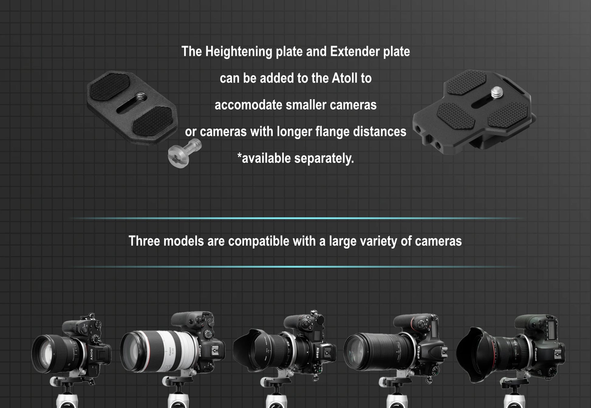 Camera Rotation Collar by Silence Corner Atoll for stable mounting of various camera models
