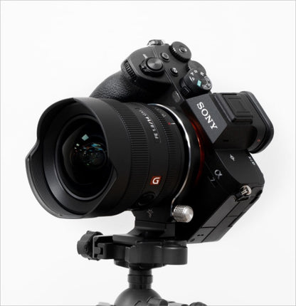 Camera Rotation Collar for easy adjustments on Sony mirrorless cameras with a sturdy tripod mount